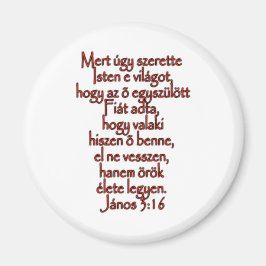 John 3:16 Ungerska Magnet