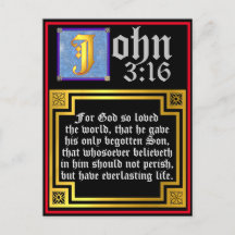 John 3 16 Upplyst bibelcitat från Brev Påsk