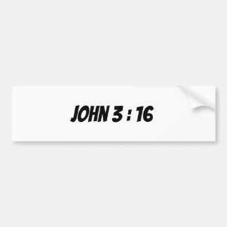John 3 :16 verse sticker bildekal