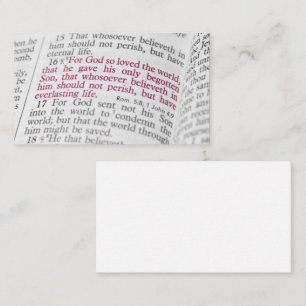 John 3:16 visitkort