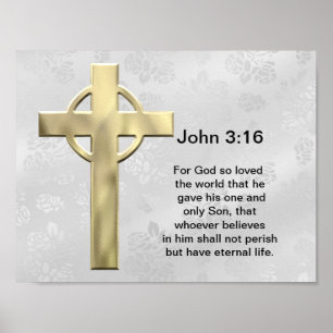 John 3:16 (vit) poster