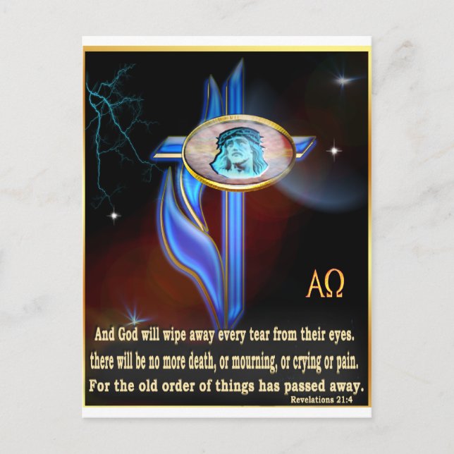 John 3:16 vykort (Framsida)