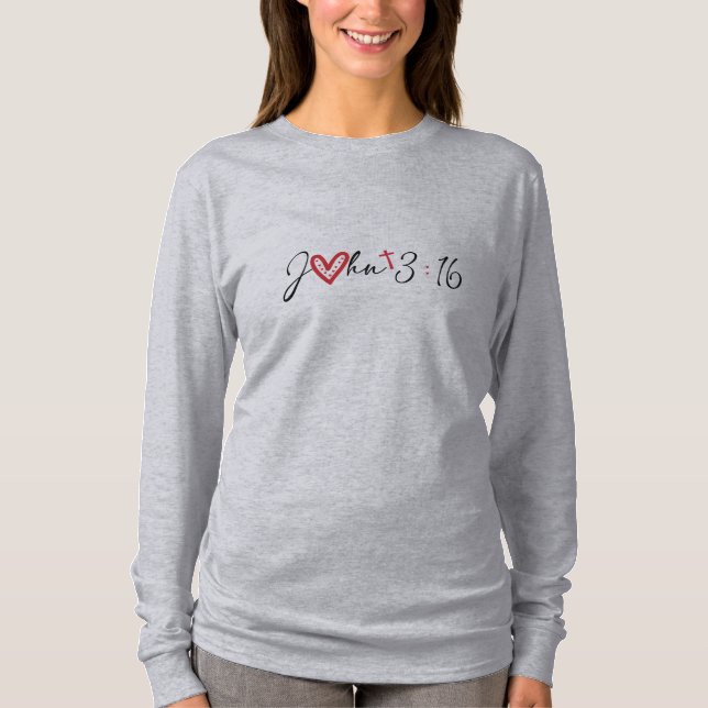 John 3-16 You are loved Women's T-shirt (Framsida)