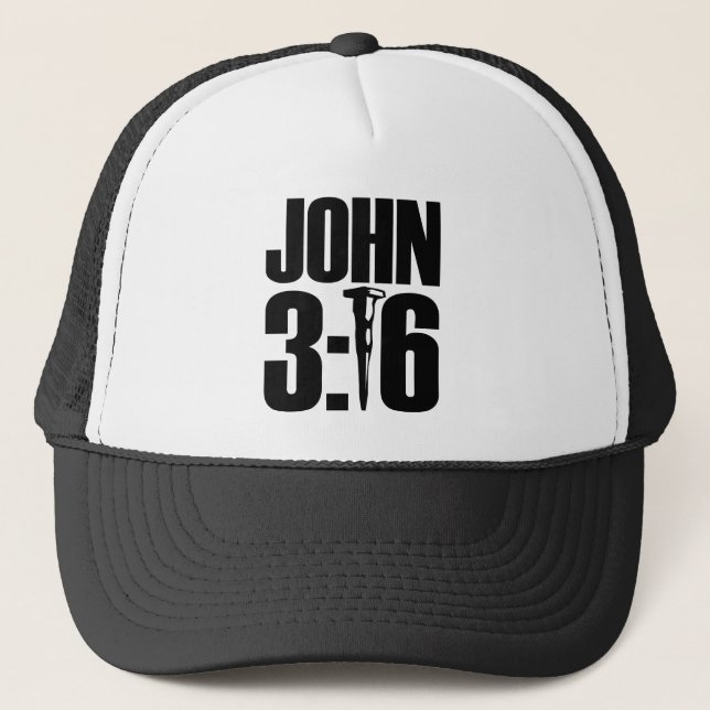 John 3:16baseballmössa truckerkeps (Framsida)