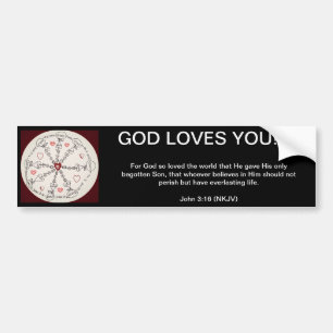 John 3:16Mandala Bildekal