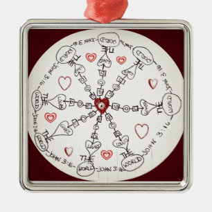 John 3:16Mandala Julgransprydnad Metall