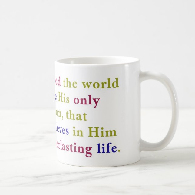 John 3:16mugg kaffemugg (Höger)