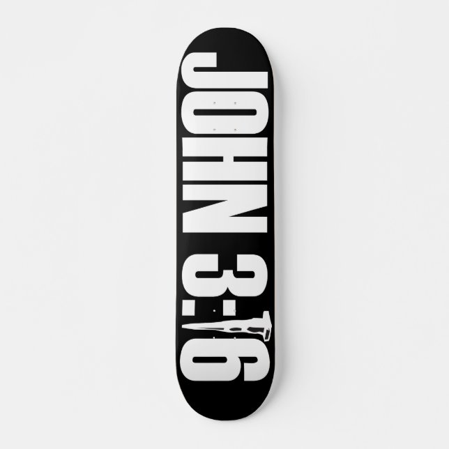 John 3:16Skateboard Mini Skateboard Bräda 18,5 Cm (Framsida)
