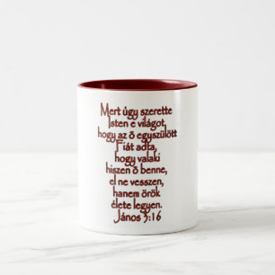 John 3:16ungrare Två-Tonad mugg