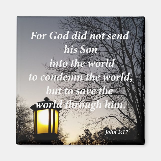 John 3:17 magnet (Framsidan)