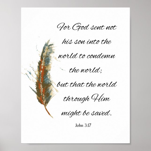 John 3:17 poster (Framsidan)