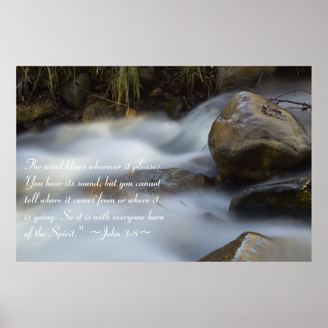 John 3:8 Poster (Framsidan)