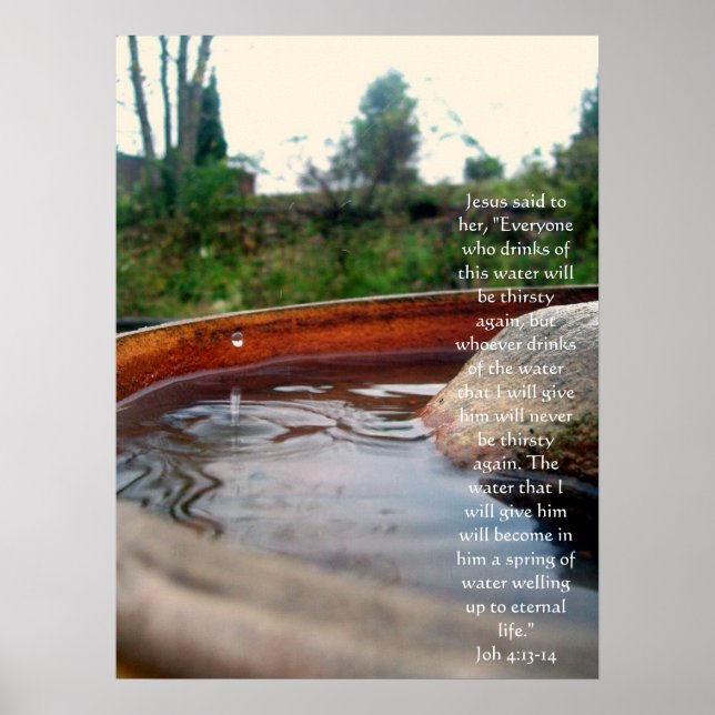 John 4:13-14 poster (Framsidan)
