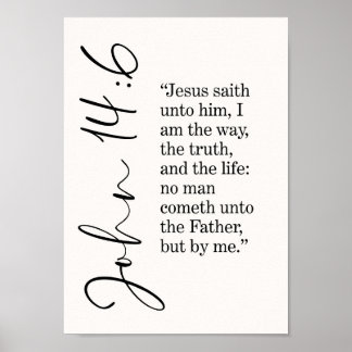 John 4:16 Typografi Väggkonst Tryck