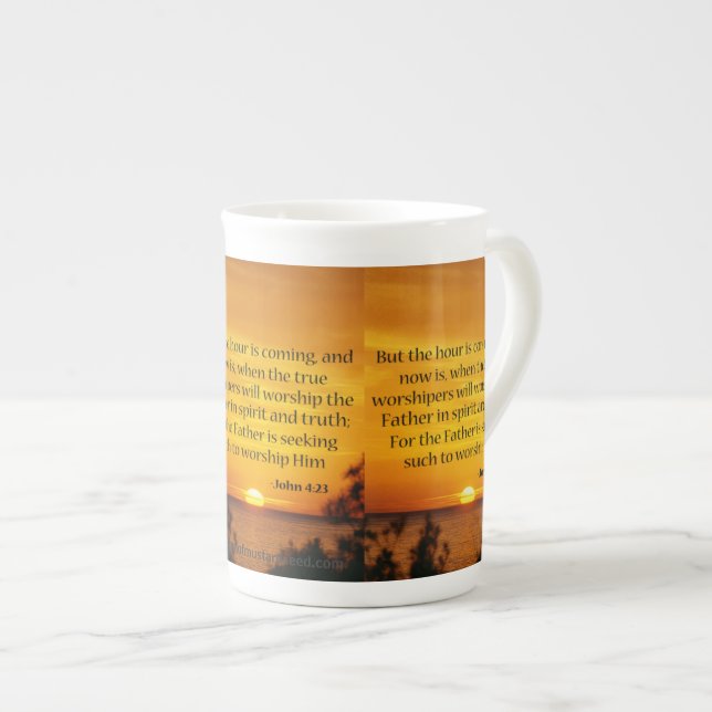 John 4:23 benporslin mugg (Framsida höger)