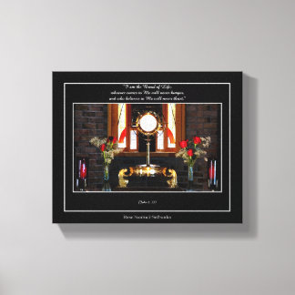 John 6:35 "Jag är livets bröd.." Canvastryck