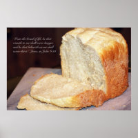 John 6:35 Scripture Poster