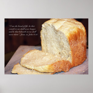 John 6:35 Scripture Poster