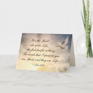 John 6:63 Orden jag talar är själ och liv Kort