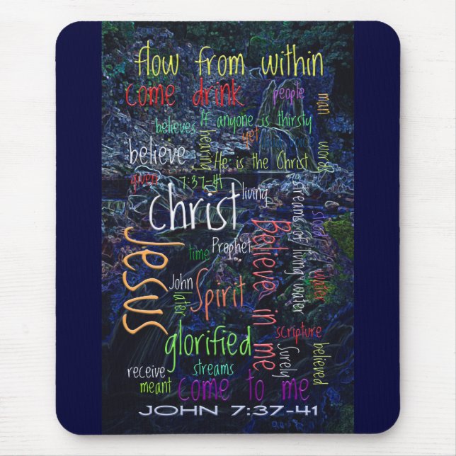 John 7:37 - vattenfall 41 musmatta (Framsidan)