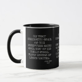 John 7:38 KJV Bible Scripture Two-Tone Mugg
