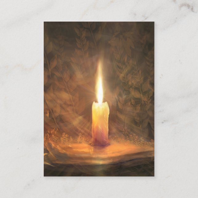 John 8:12 KJV Cards Visitkort (Baksida)