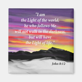 John 8:12 magnet