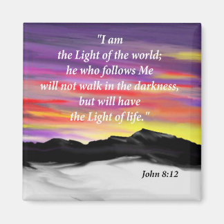 John 8:12 magnet