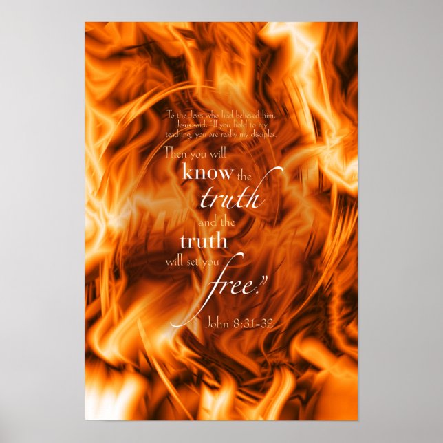 John 8:31-32 poster (Framsidan)