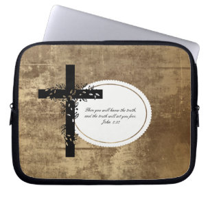 John 8:32 Bärbar dator eller Netbook Carrier-Sleev Laptop Fodral