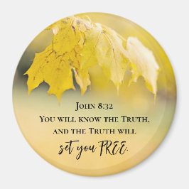 John 8:32 Sanningen anger FREE Bible Verse Magnet
