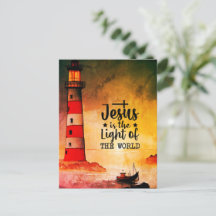 John 8 Jesus är World Lighthouses ljus