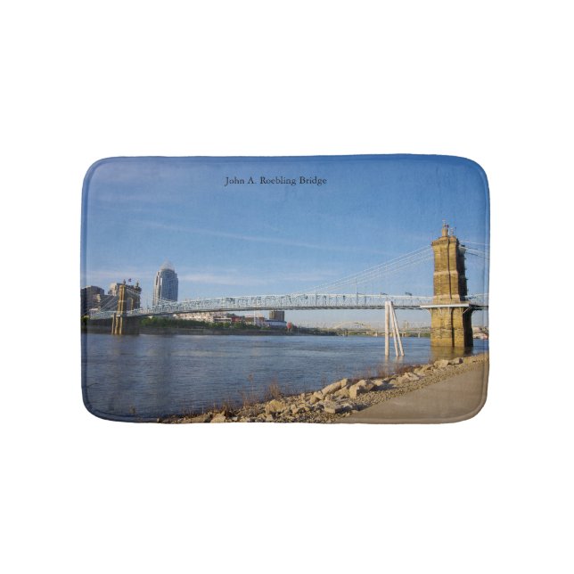 John A. Roebling Bridge bathmat Badrumsmatta (Framsidan)