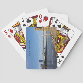 John A. Roebling Bridge spelar kort Casinokort