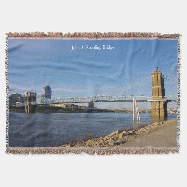 John A. Roebling Bridge-täckfilt Filt (Framsidan)