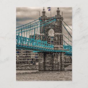 John A Roebling Suspension Bridge 2 Vykort