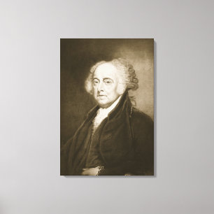 John Adams 2nd president av Förenta staterna av Canvastryck