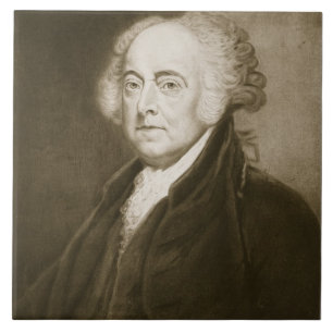 John Adams 2nd president av Förenta staterna av Kakelplatta