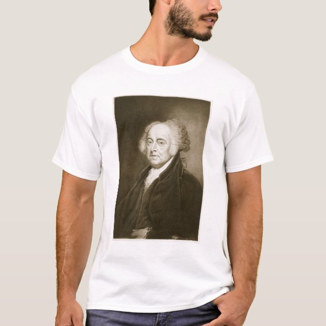 John Adams 2nd president av Förenta staterna av T-shirt (Framsida)