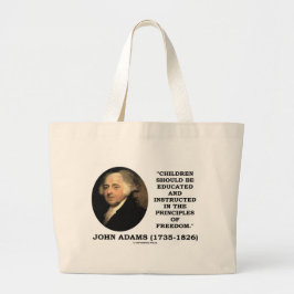 John Adams barn instruerade principfrihet Jumbo Tygkasse