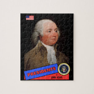 John Adams Basebollkort Pussel