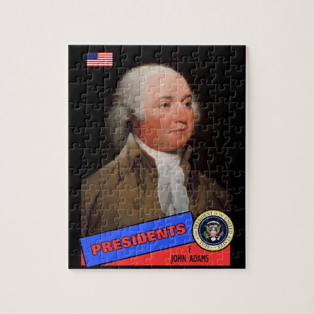John Adams Basebollkort Pussel (Vertikal)
