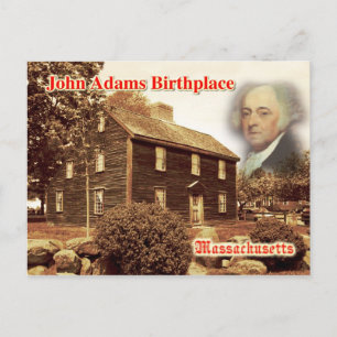 John Adams Birthplace, Massachusetts Vykort