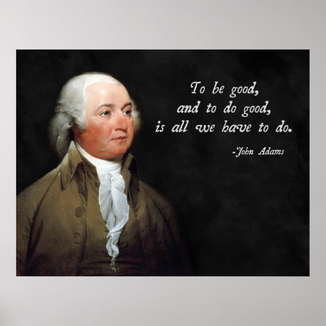 John Adams Bra Quote Poster (Framsidan)