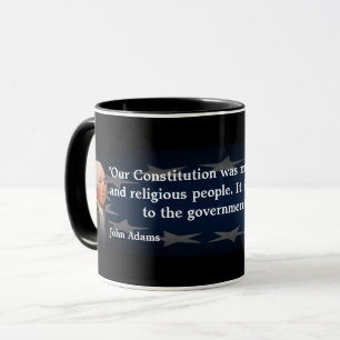 John Adams citat om vår konstitution Mugg