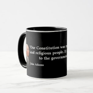 John Adams citat om vår konstitution Mugg
