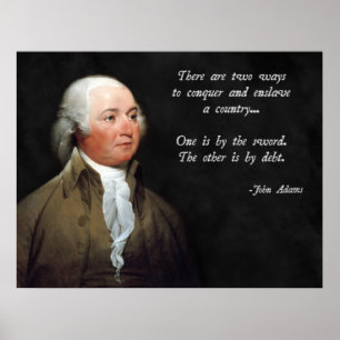 John Adams Debt och Sword Poster