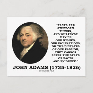 John Adams-fakta är ett envist bevis från Sak Vykort