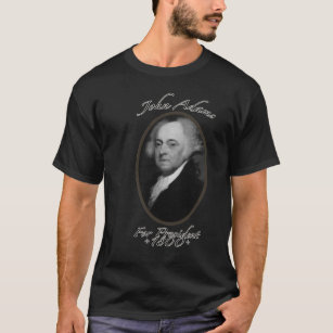 John Adams för den presidentT-tröja 1800 Tee Shirt