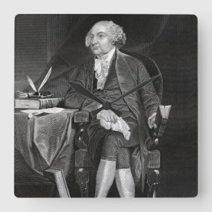 John Adams Fyrkantig Klocka